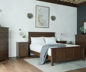 Amish furniture styles in oak and cherry wood