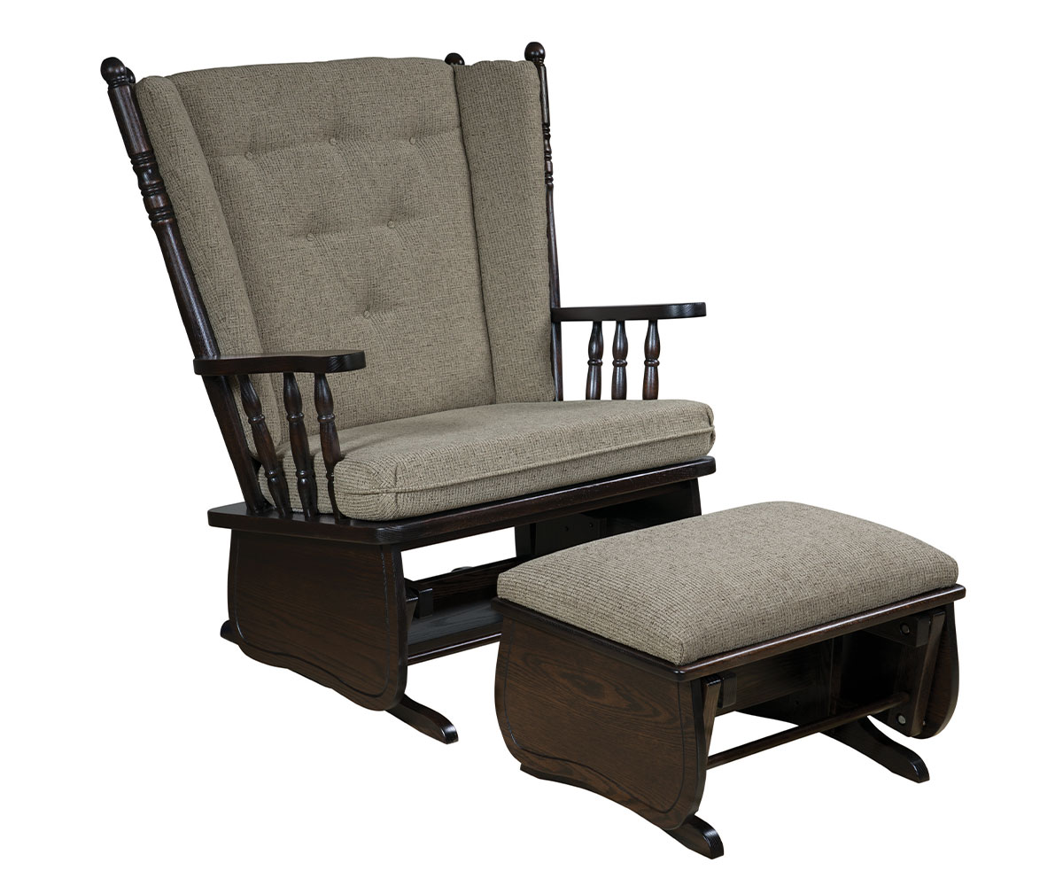 4Post Highback Chair & Half Glider Amish Oak In Texas