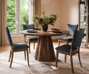 Solid wood dining table for buyers comparing Amish furniture options