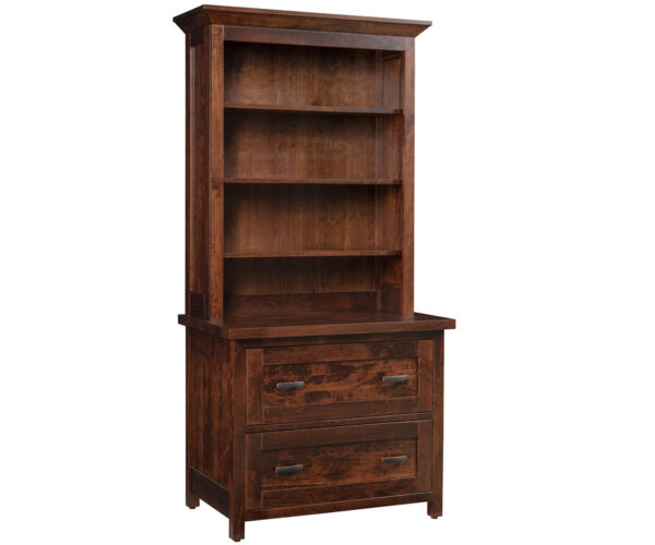 Sante Fe Lateral File Cabinet With Bookcase