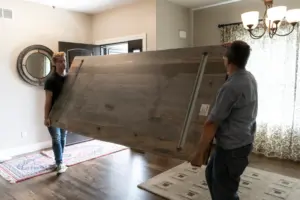 Furniture that doesn't fit through a narrow doorway during delivery