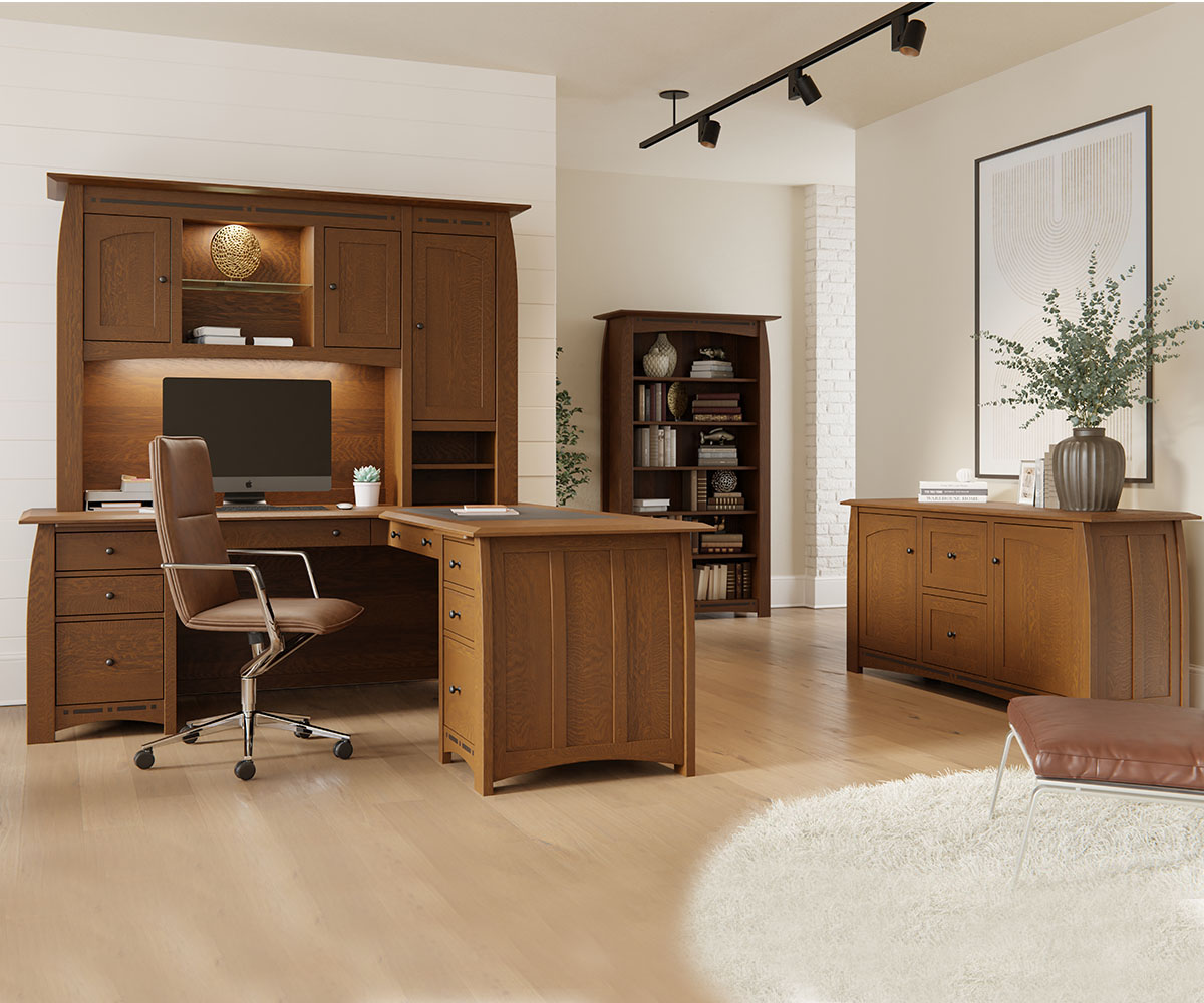 Boulder Creek L Desk - 78"W - Image 3