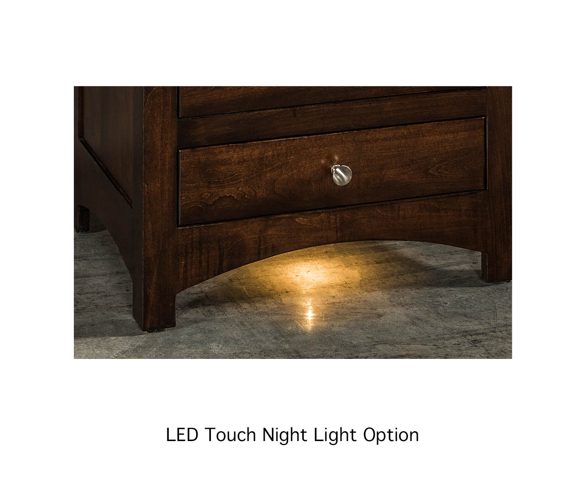 Houston 2 Drawer Open Nightstand - Image 5