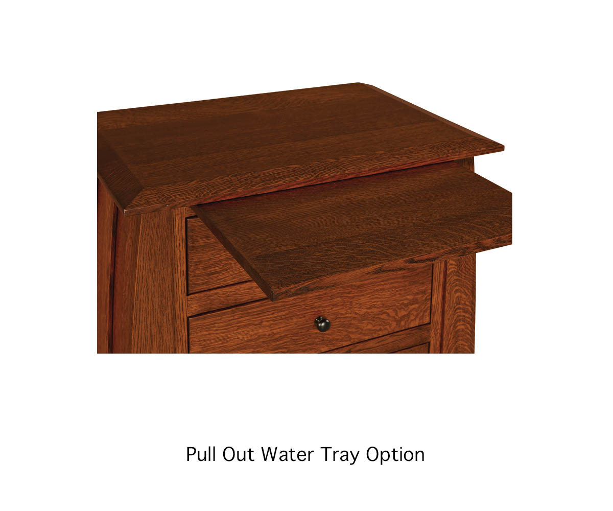 Chippewa Sleigh 3 Drawer Nightstand - 20½"W - Image 4