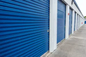 door self-storage facility.