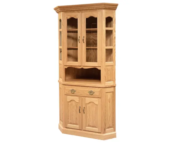 Corner Buckeye Deluxe Hutch